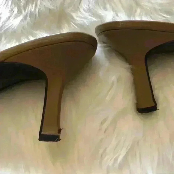 VTG Moda for Victoria Secret Catalog Y2K 3" heal slip-on weaved size 7.5 Regular - Picture 3 of 6